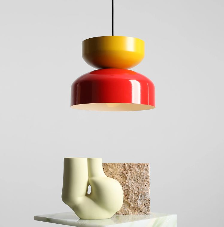 Aldex Tula lampa wisząca 1x15 W czerwona/żółta 1132G19_14_C