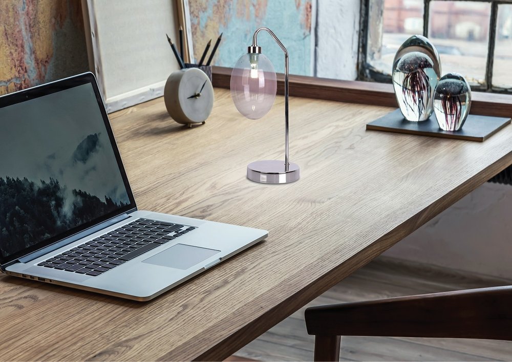 Ledea Lukka lampa stołowa 1x10W chrom 50501224