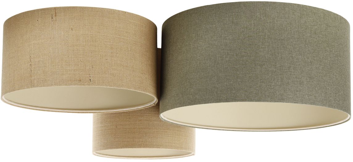 BPS Koncept Boho Ellegant lampa podsufitowa 3x60 W zielona 080-081