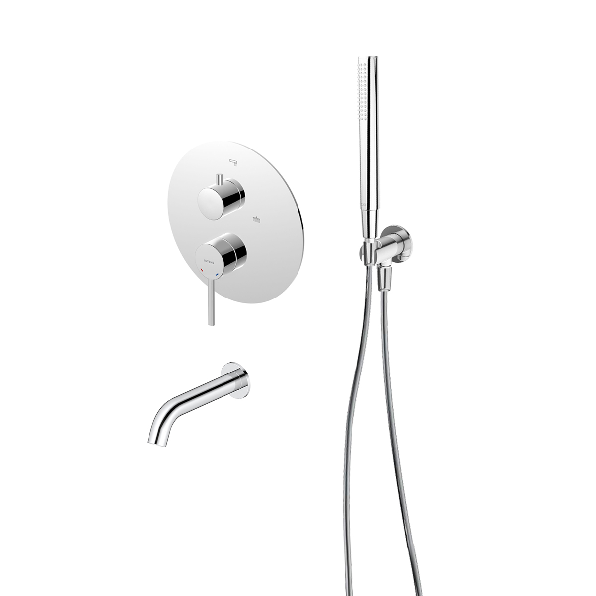 Zestaw Oltens Rann zestaw wannowo-prysznicowy podtynkowy chrom 36632100 - Wysyłka w 24h