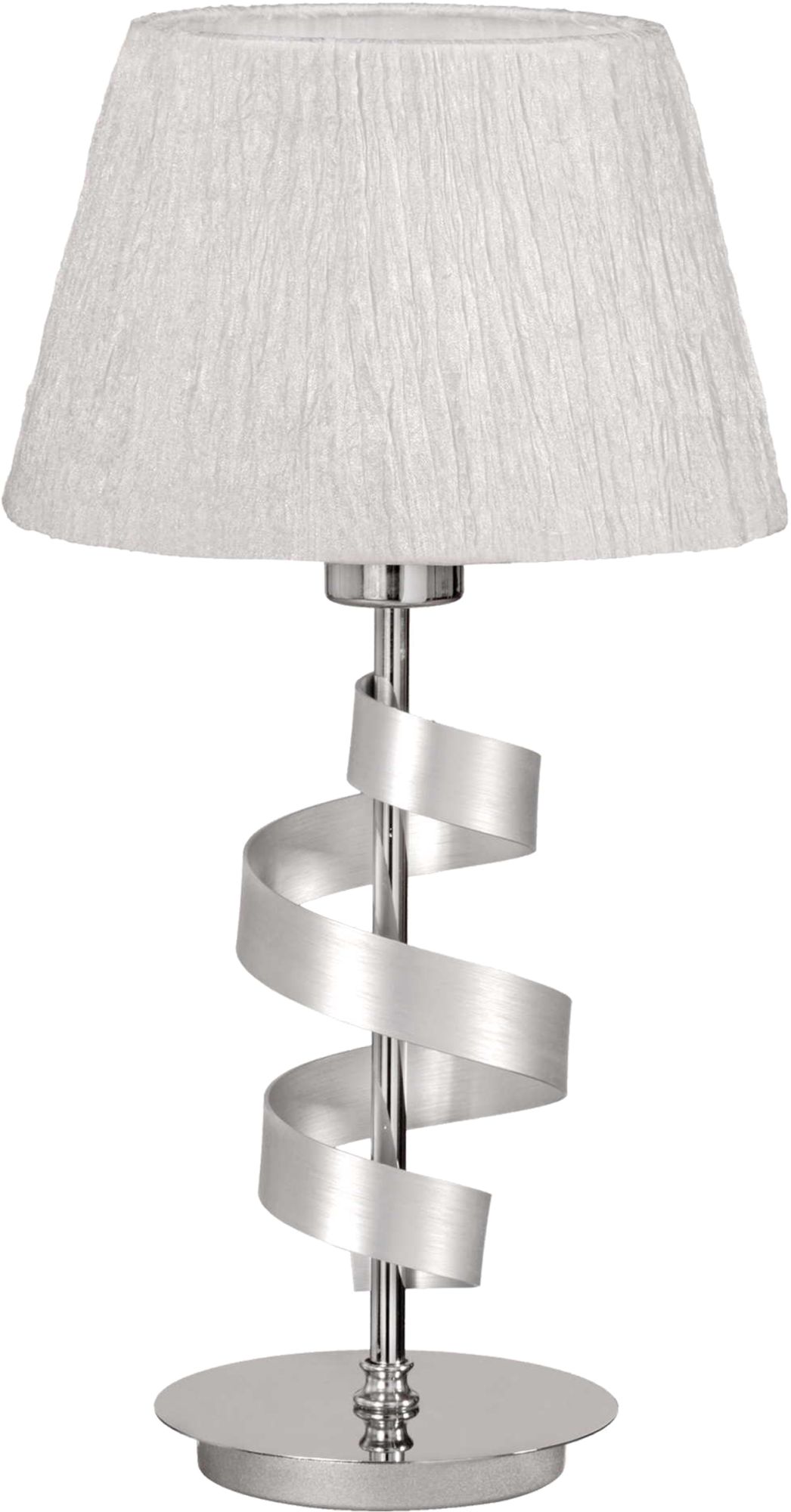 Candellux Denis lampa stołowa 1x60W chrom/biały 41-23476
