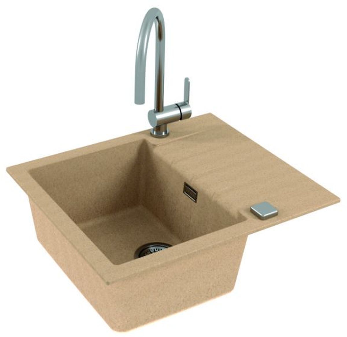 Alveus Cadit 10 zlewozmywak 59x50 cm Granital beżowy 1132019