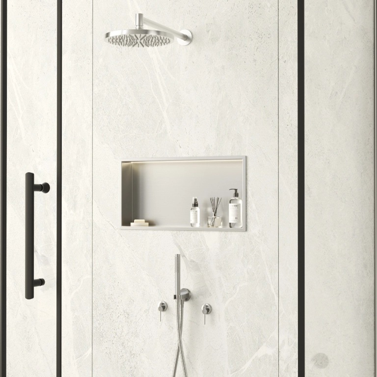 Balneo Wall Box LED Inox półka wnękowa 60 cm inox B0101010109-2