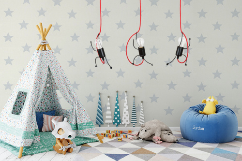 Emibig Bobi lampa wisząca 1x15 W czarna-czerwona 537/1