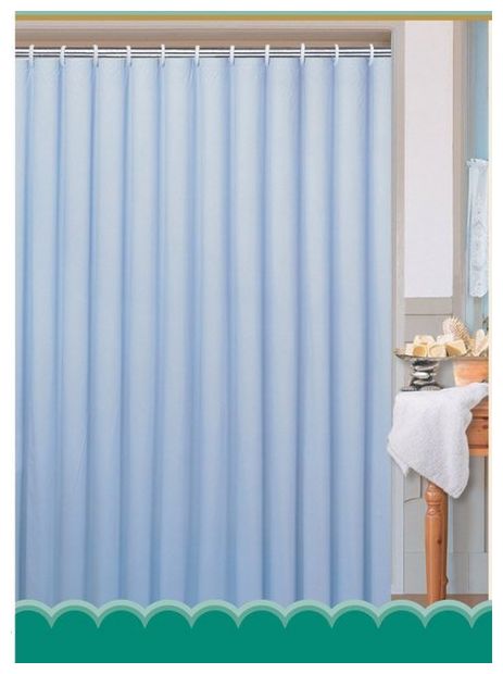 Aqualine zasłona prysznicowa 180x180 cm poliester niebieska 0201103M