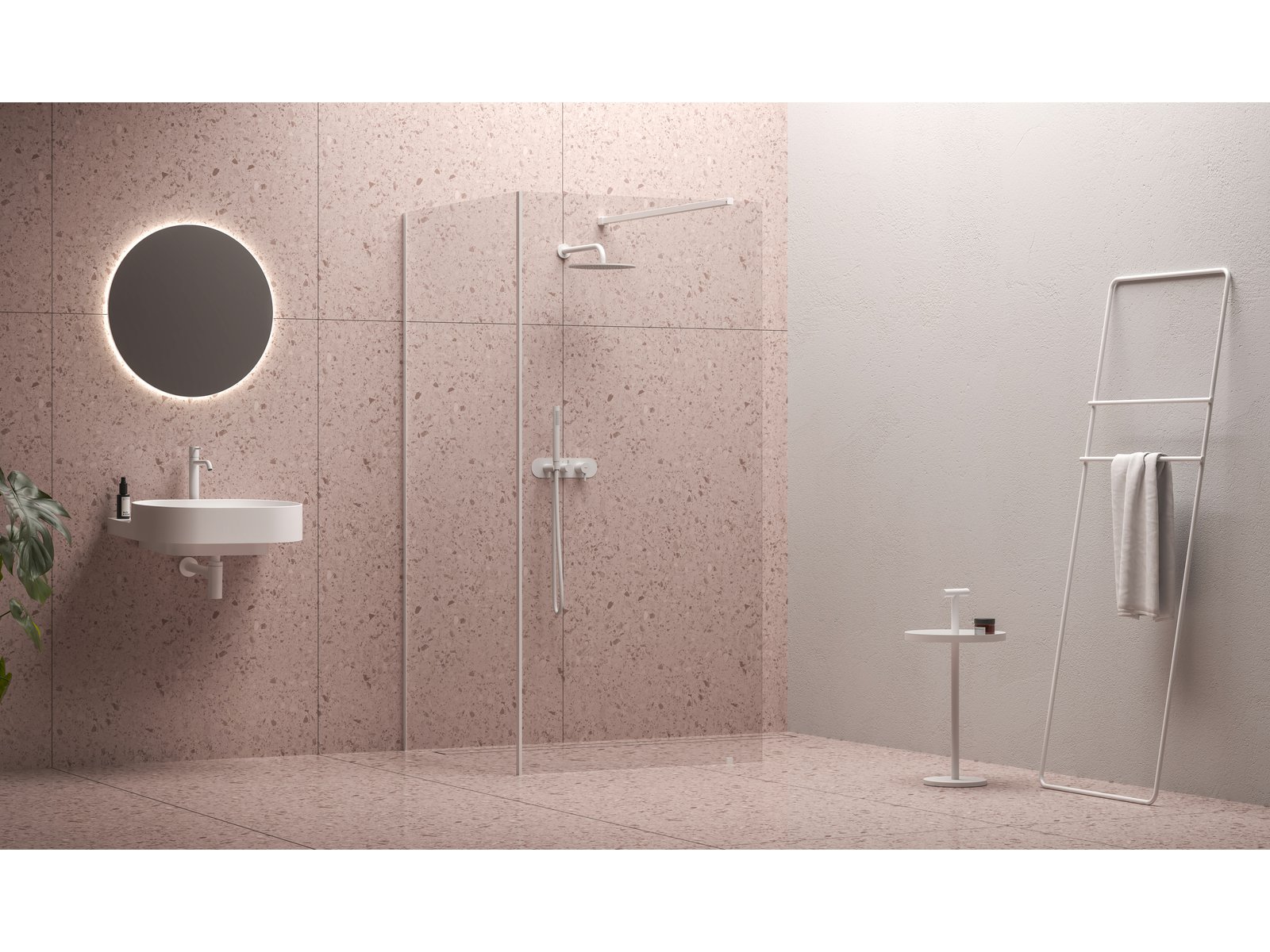 Ravak Luna lustro 70x70 cm okrągłe z oświetleniem X000001579