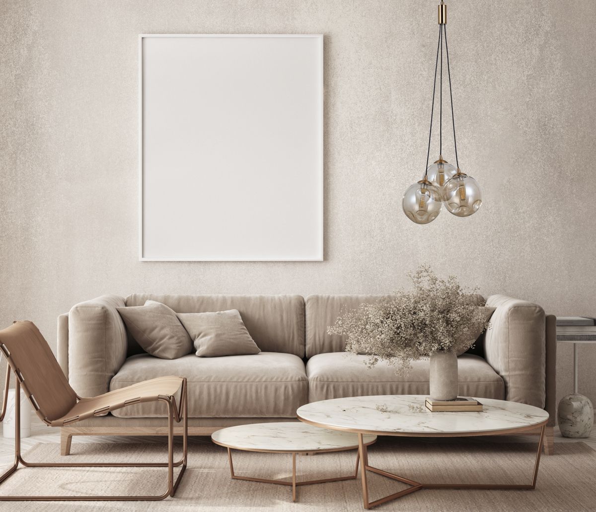 Italux Perlos lampa wisząca 3x5 W mosiądz PND-54456-3-HB-AMB