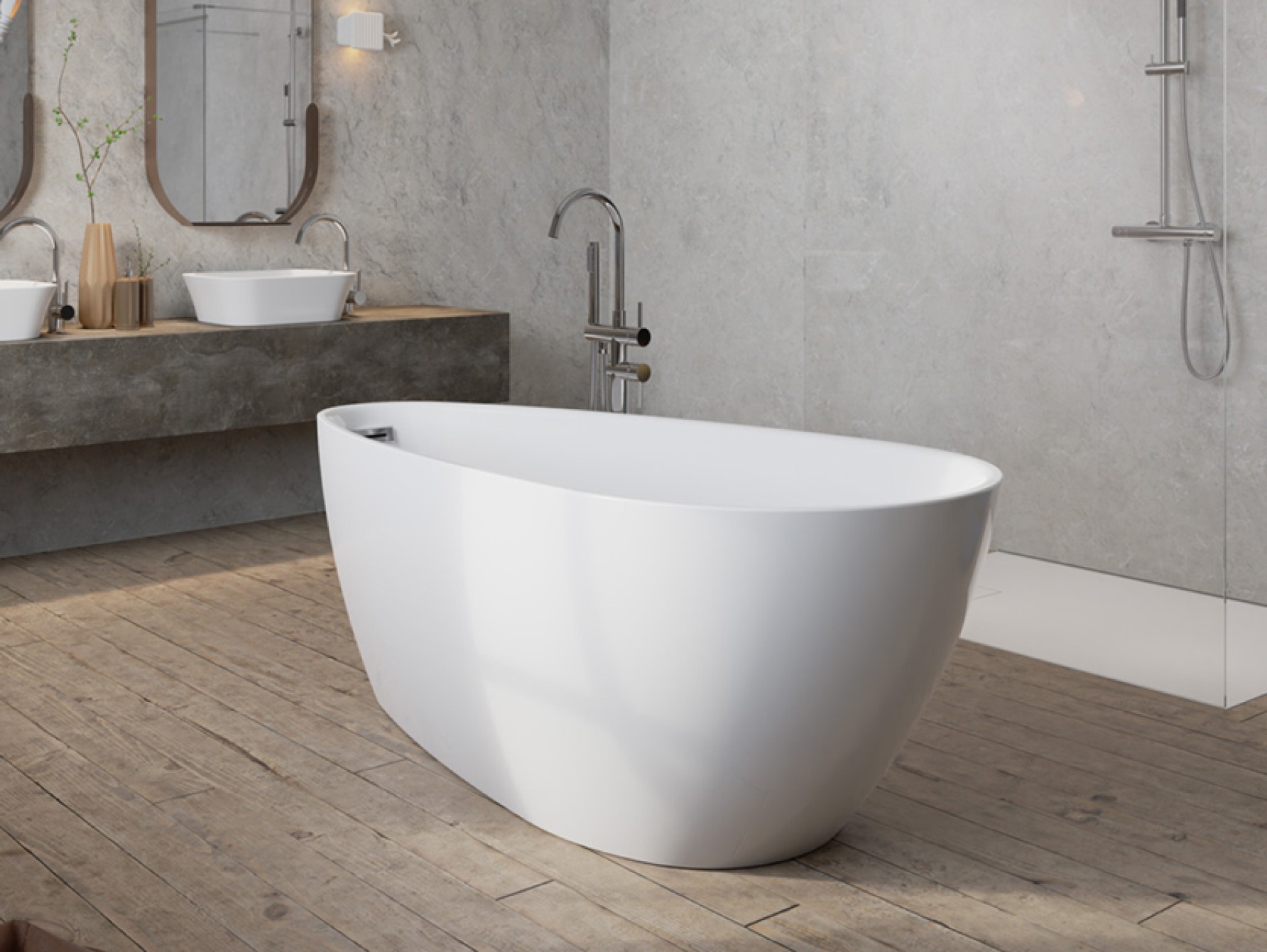 Besco Goya A-line wanna wolnostojąca 160x73 cm biała #WAS-160-G