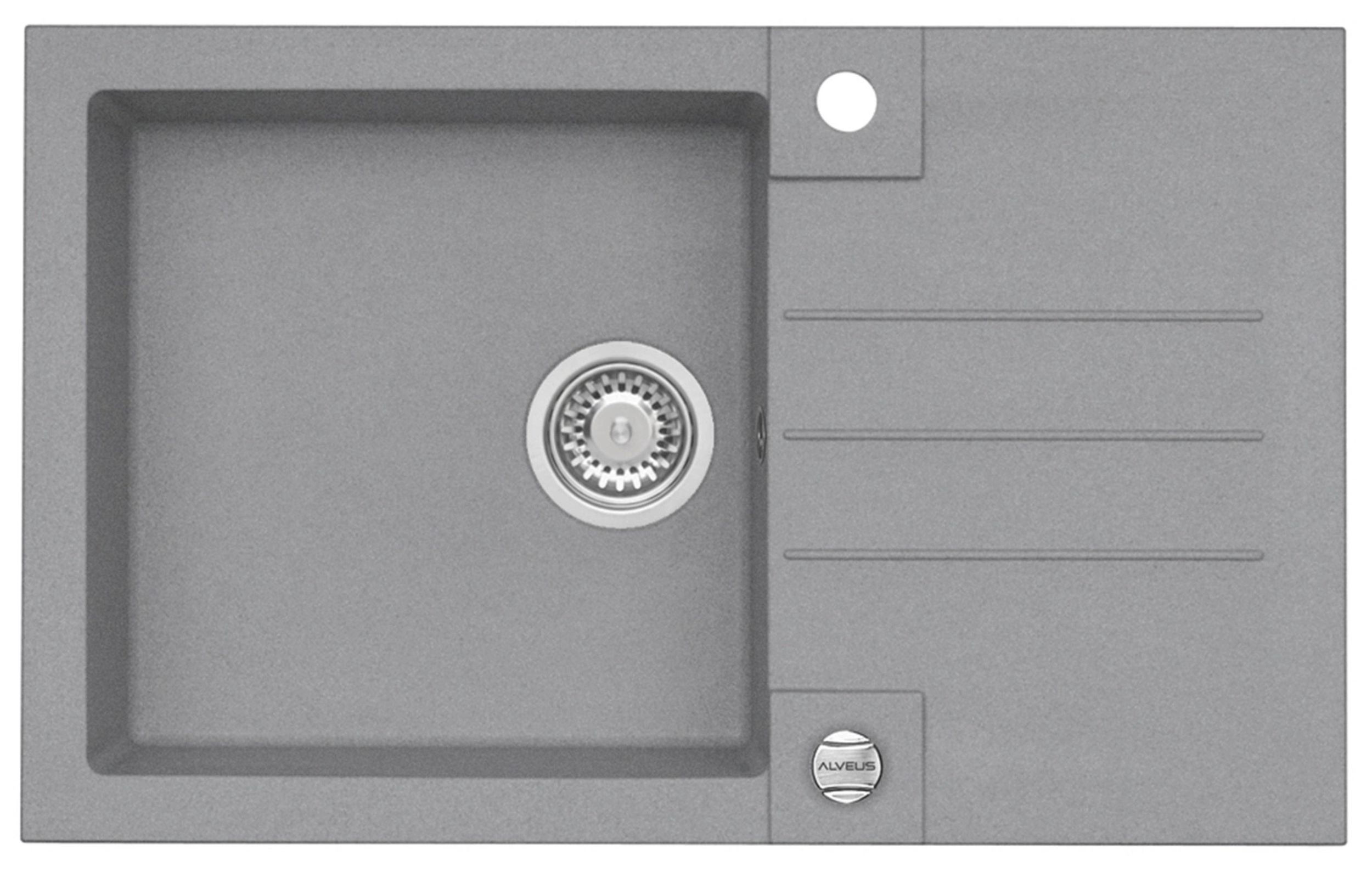 Alveus Rock zlewozmywak granitowy 78x48 cm beton 1203081