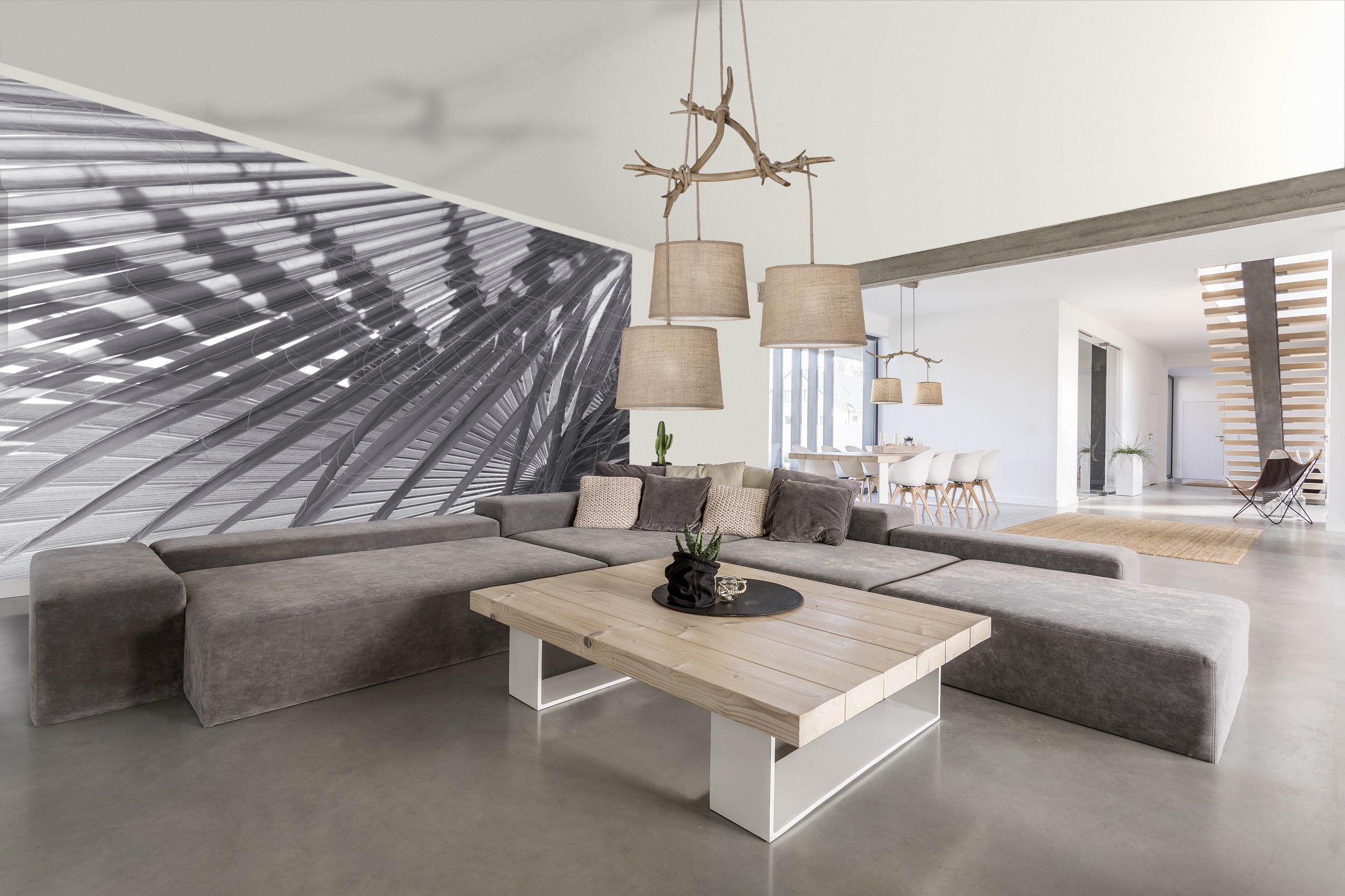 Mantra Sabina lampa wisząca 3x20W drewno 6176