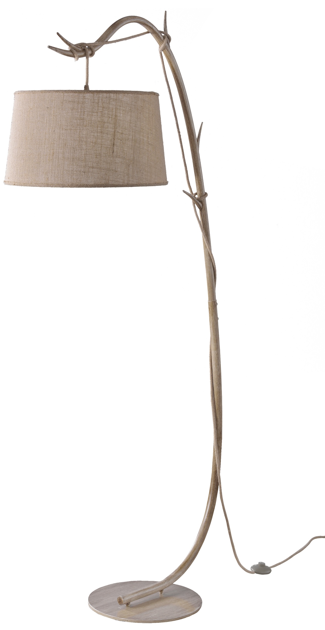 Mantra Sabina lampa stojąca 1x20W drewno 6182