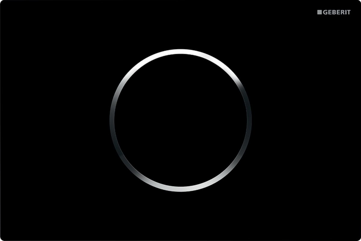 Geberit Sigma przycisk spłukujący do WC chrom błyszczący-czarny 115.907.KM.6