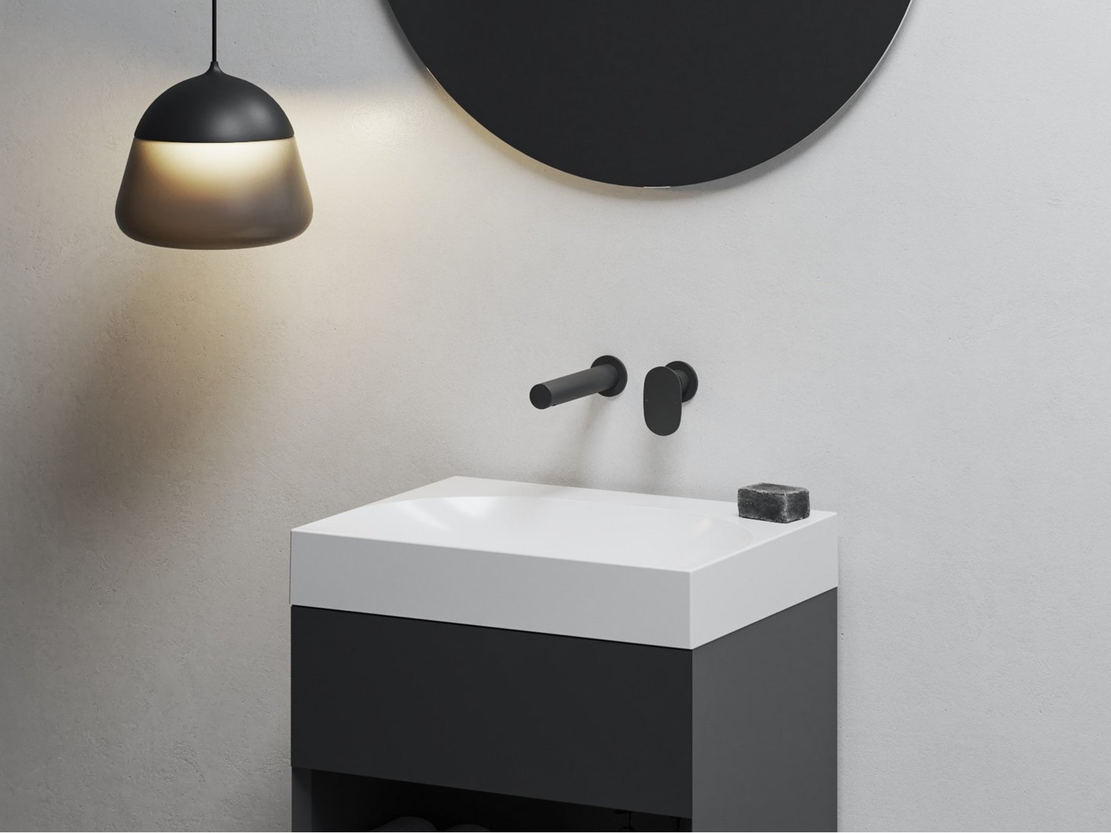 Ravak Spring bateria umywalkowa podtynkowa czarna X070546