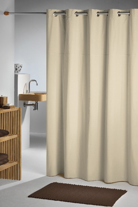 Sealskin Coloris zasłona prysznicowa 180x200 cm tekstylna ecru 232211365 - Wysyłka w 24h
