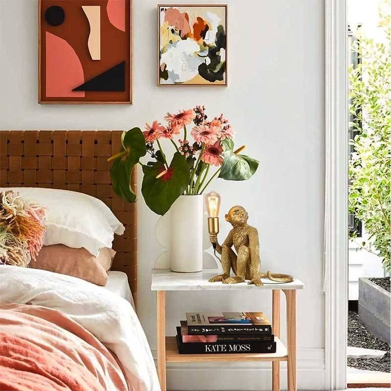 Abruzzo Monkey lampa stołowa 1x40 W złota ABR-KARD4-G