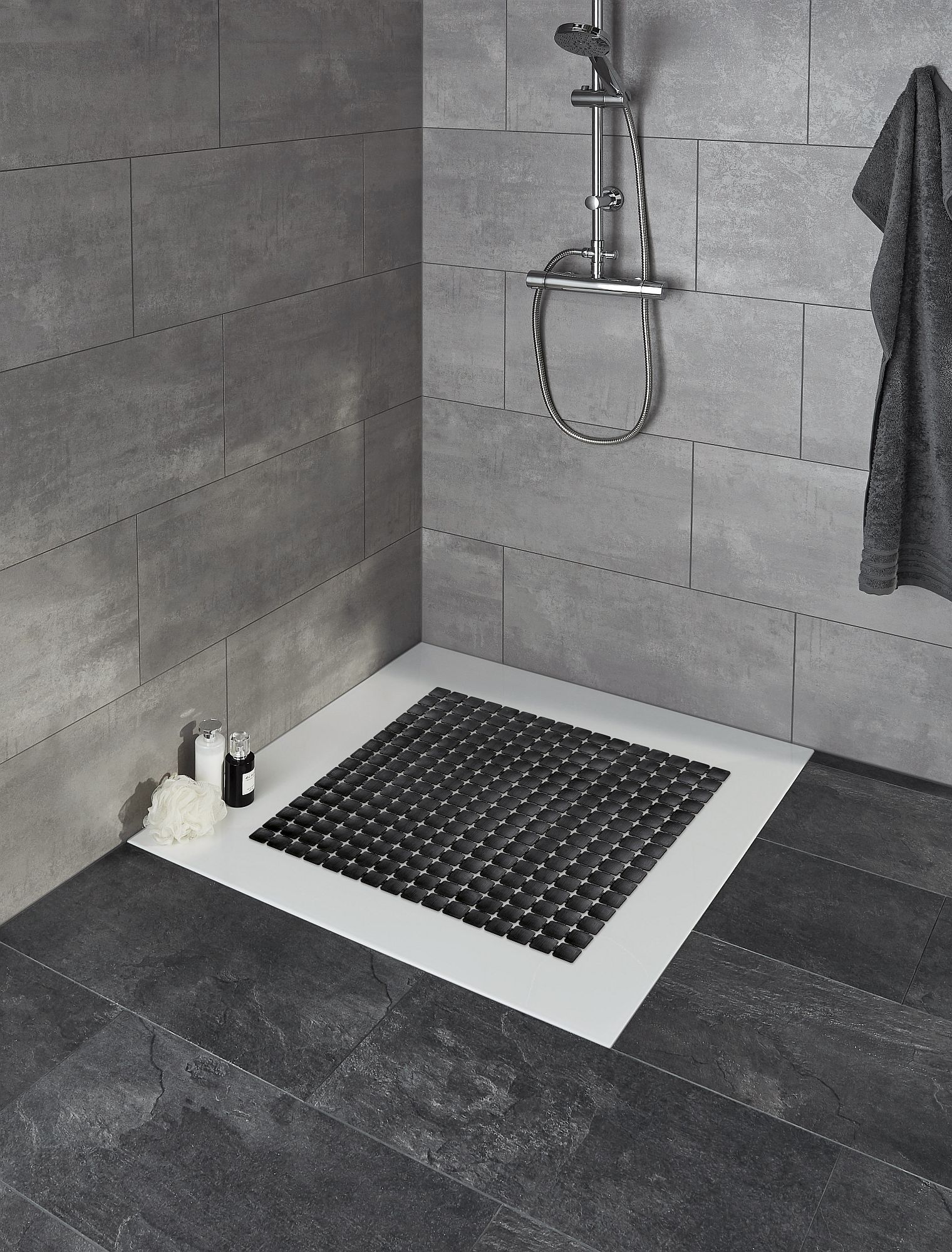 Kleine Wolke Gatty mata antypoślizgowa 54x54 cm czarny 4154926071 - Wysyłka w 24h