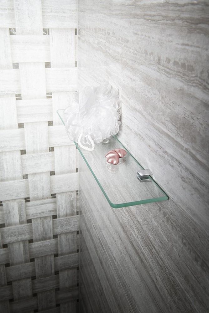 Sapho Asoffi uchwyt do półki 2 cm zestaw 2 szt chrom XJ018