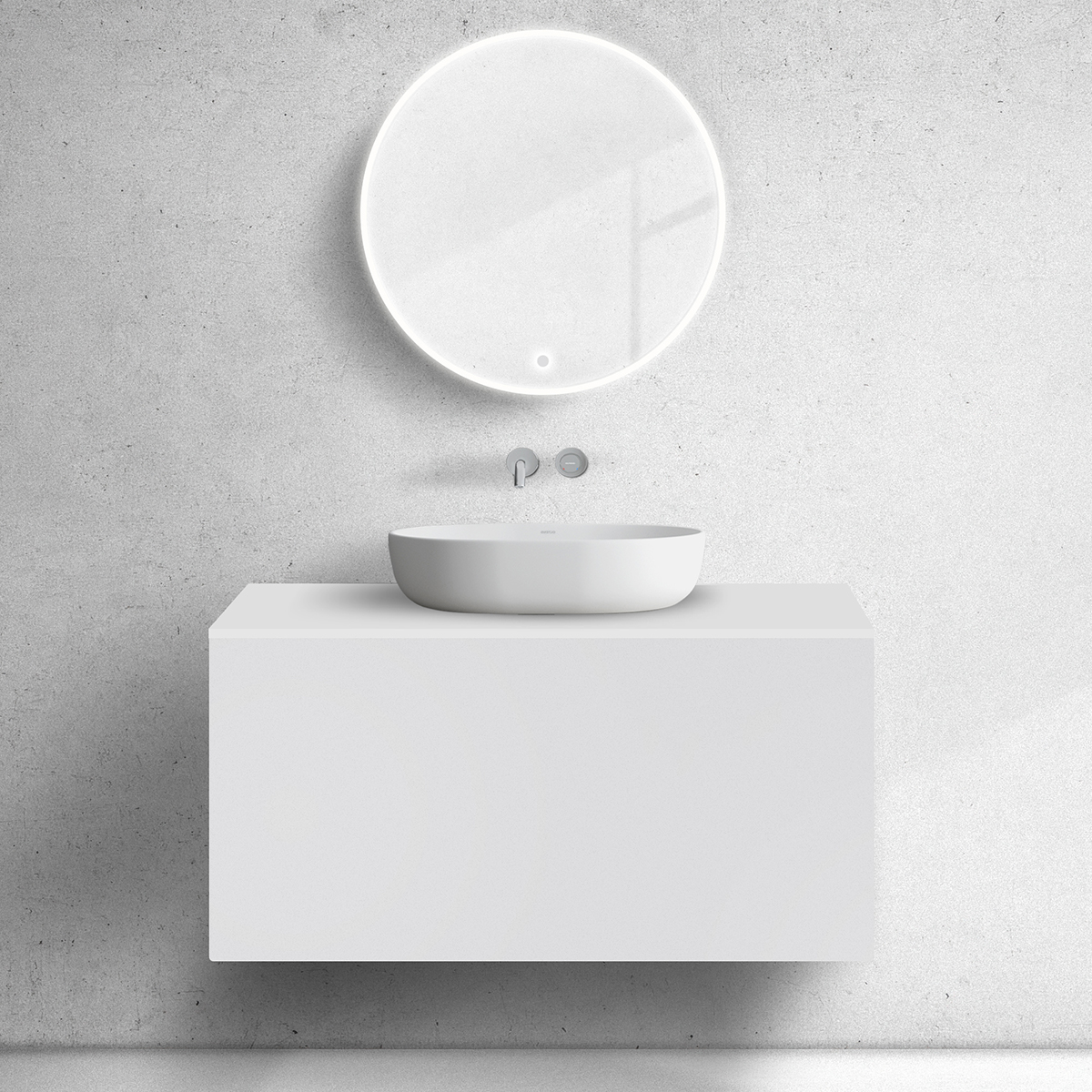 Oltens Lun szafka podumywalkowa 100 cm biały mat 60034000 - Wysyłka w 24h