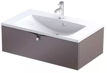 Oristo Siena szafka 79,6x45,5x25 cm podumywalkowa wisząca mokka mat OR45-SD1S-80-21