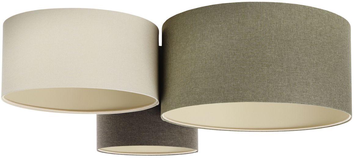 BPS Koncept Boho Ellegant lampa podsufitowa 3x60 W zielona 080-077