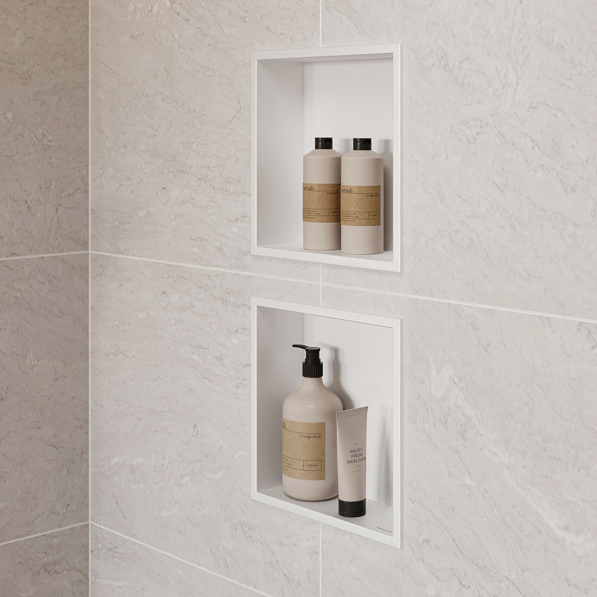 Hansgrohe XtraStoris Original półka wnękowa 30 cm biała 56093700