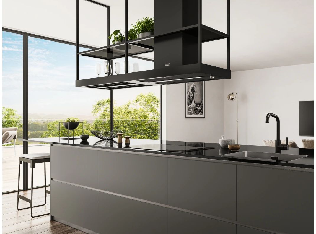 Franke Mythos T-Shelf FMY BK Matt F180 okap kuchenny 180 cm wyspowy czarny mat 325.0678.073