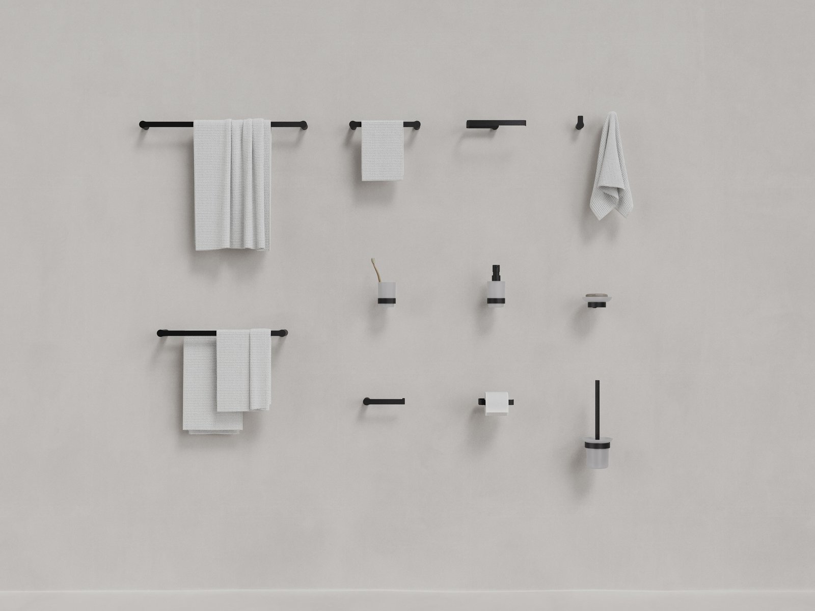 Ravak Fold uchwyt na papier toaletowy czarny mat X07P1353