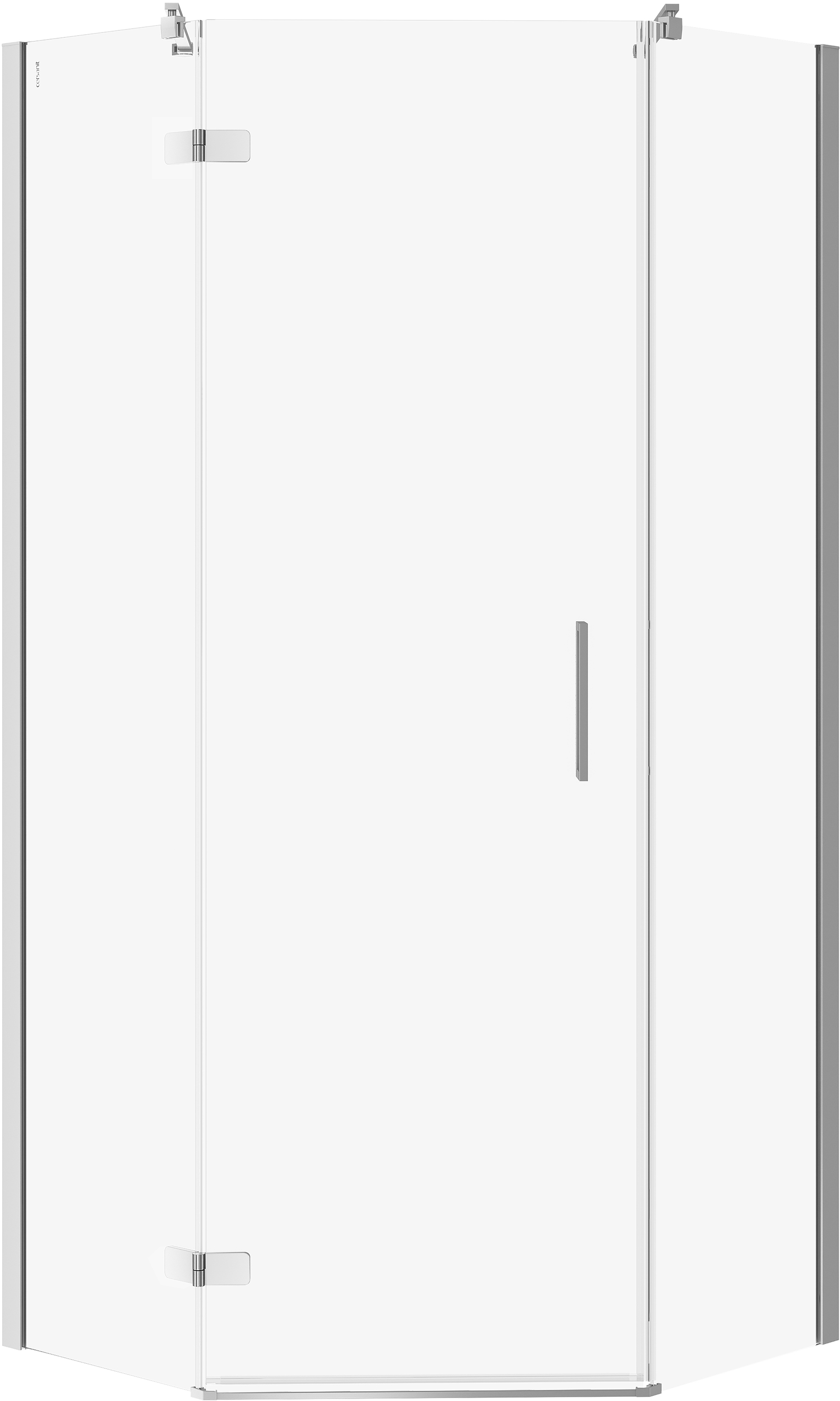 Cersanit City kabina prysznicowa 90x90 cm pięciokątna lewa chrom połysk/szkło przezroczyste S584-081