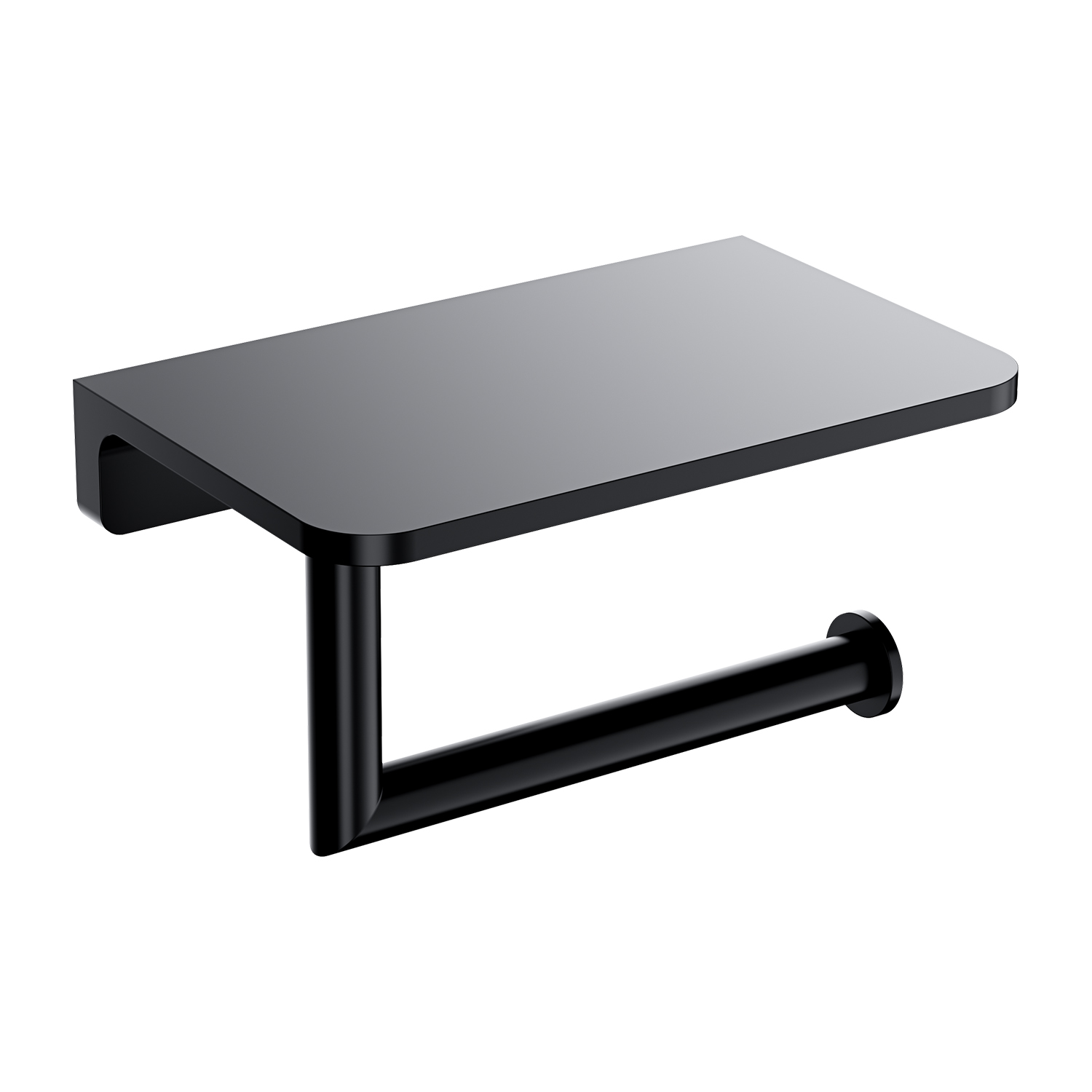 Omnires Modern Project uchwyt na papier toaletowy czarny MP60511BL