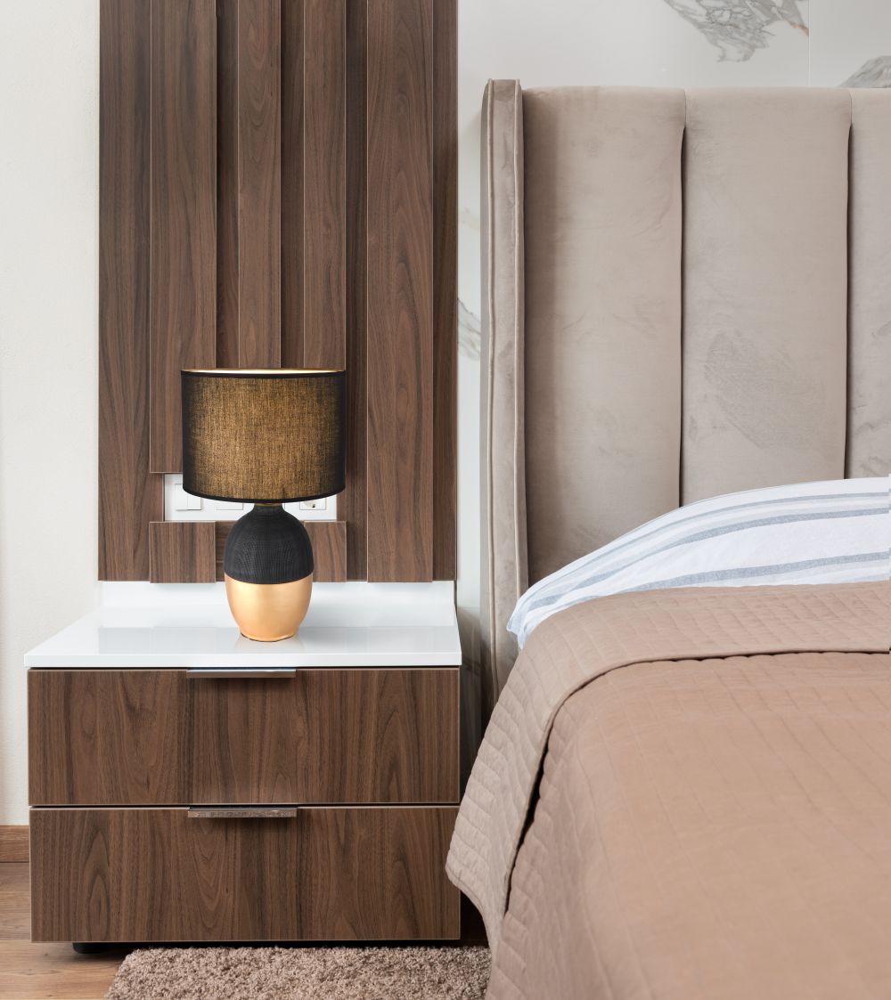 Globo Lighting Valentino lampa stołowa 1x40W złoty/czarny 21627B