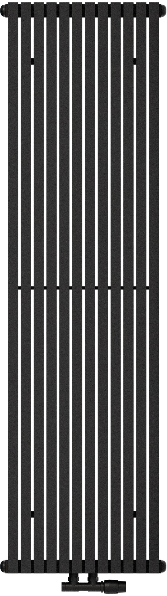 AG Evo Line Eterna Uno grzejnik pokojowy 180x41,9 cm podłączenie dolne czarny AG.ETVU.180.41.9005T