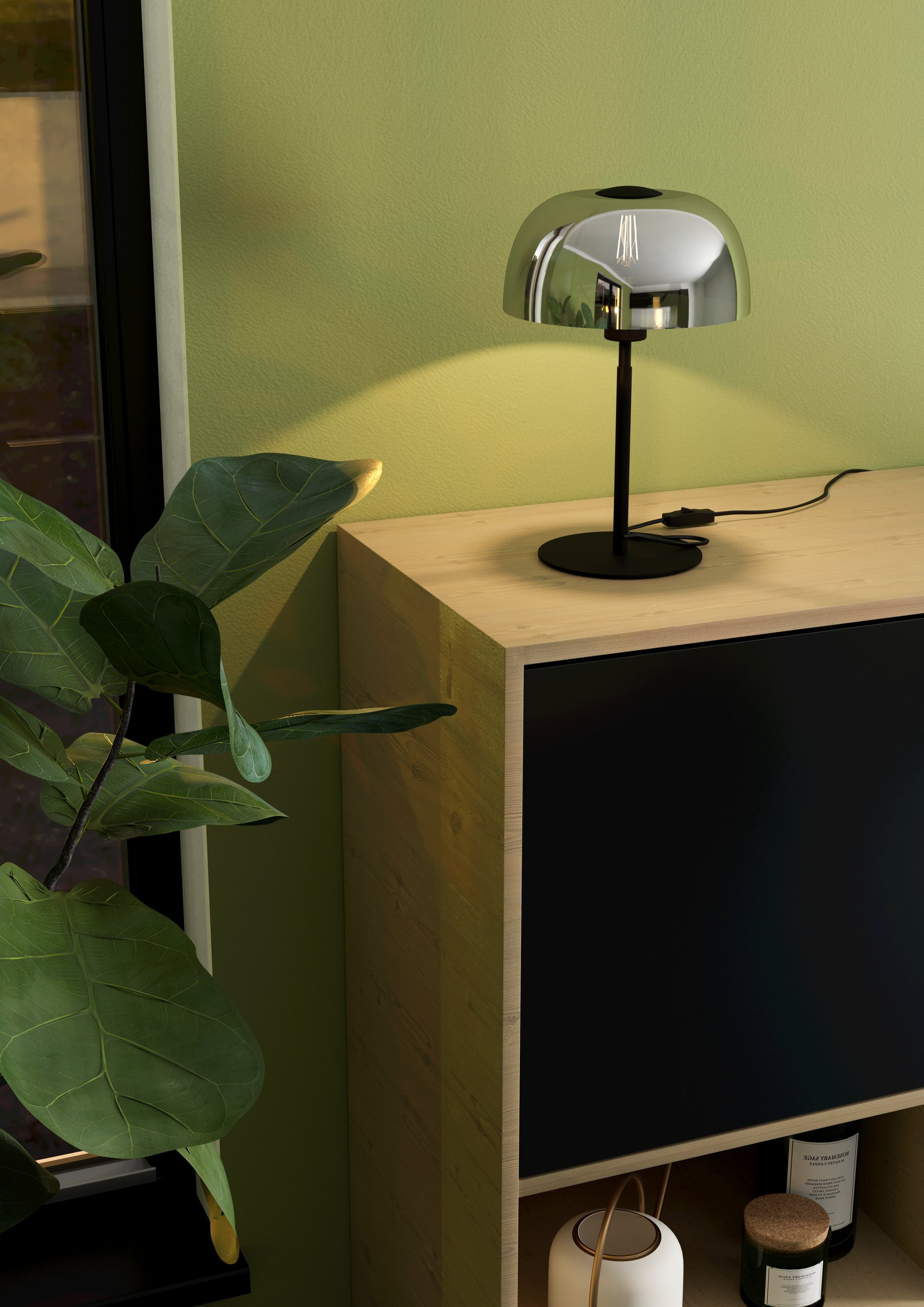 Eglo Solo lampa stołowa 1x40 W czarna 900141