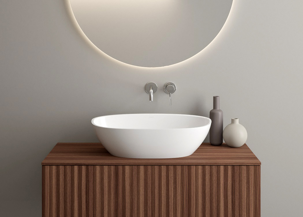 Ksuro 02 szafka 80 cm podumywalkowa wisząca z blatem orzech 58002060 - Wysyłka w 24h