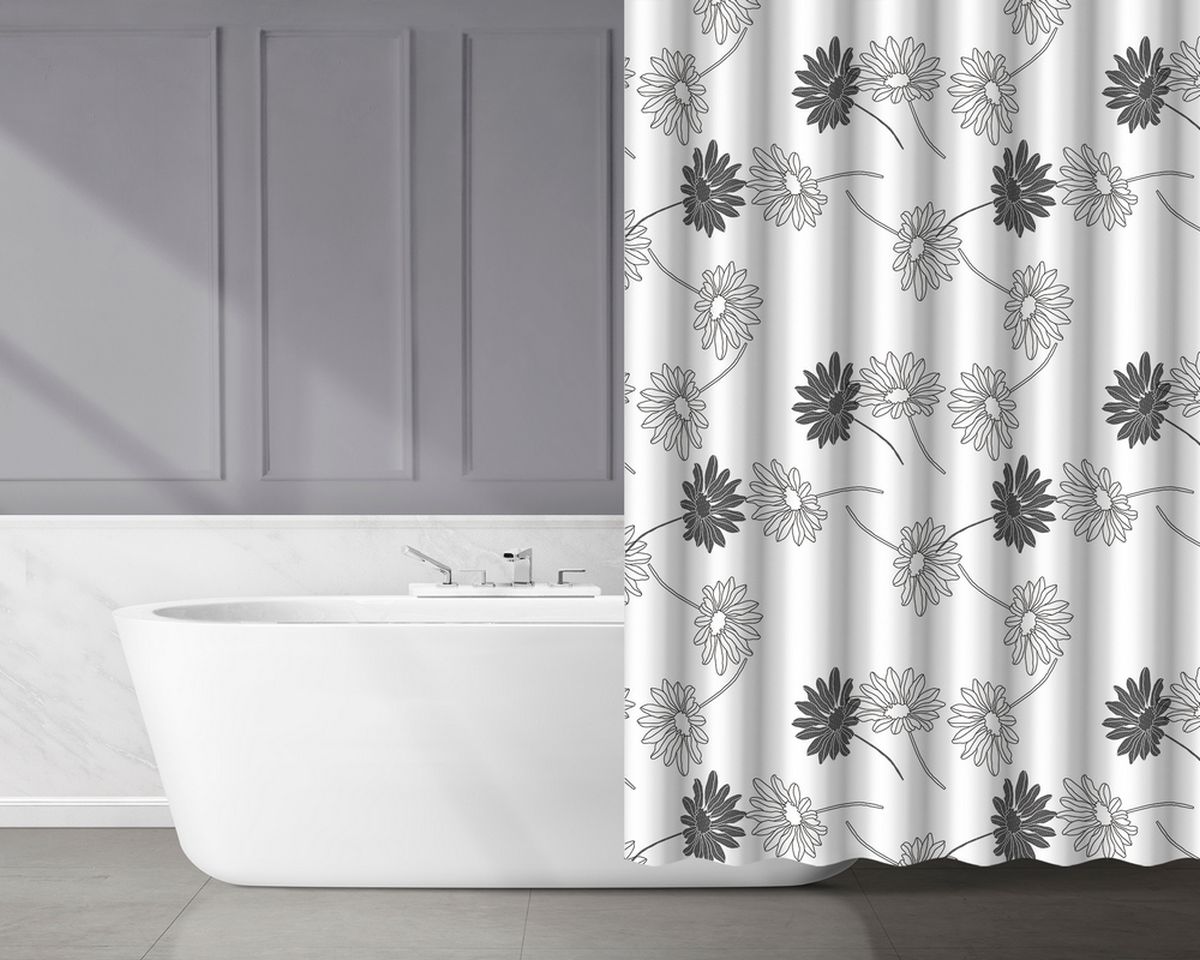 AWD Interior zasłona prysznicowa 180x180 cm PEVA AWD02100818 - Wysyłka w 24h