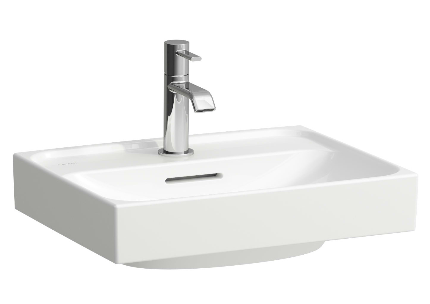 Laufen Meda umywalka 45x35 cm prostokątna ścienna-meblowa biała H8161110001041