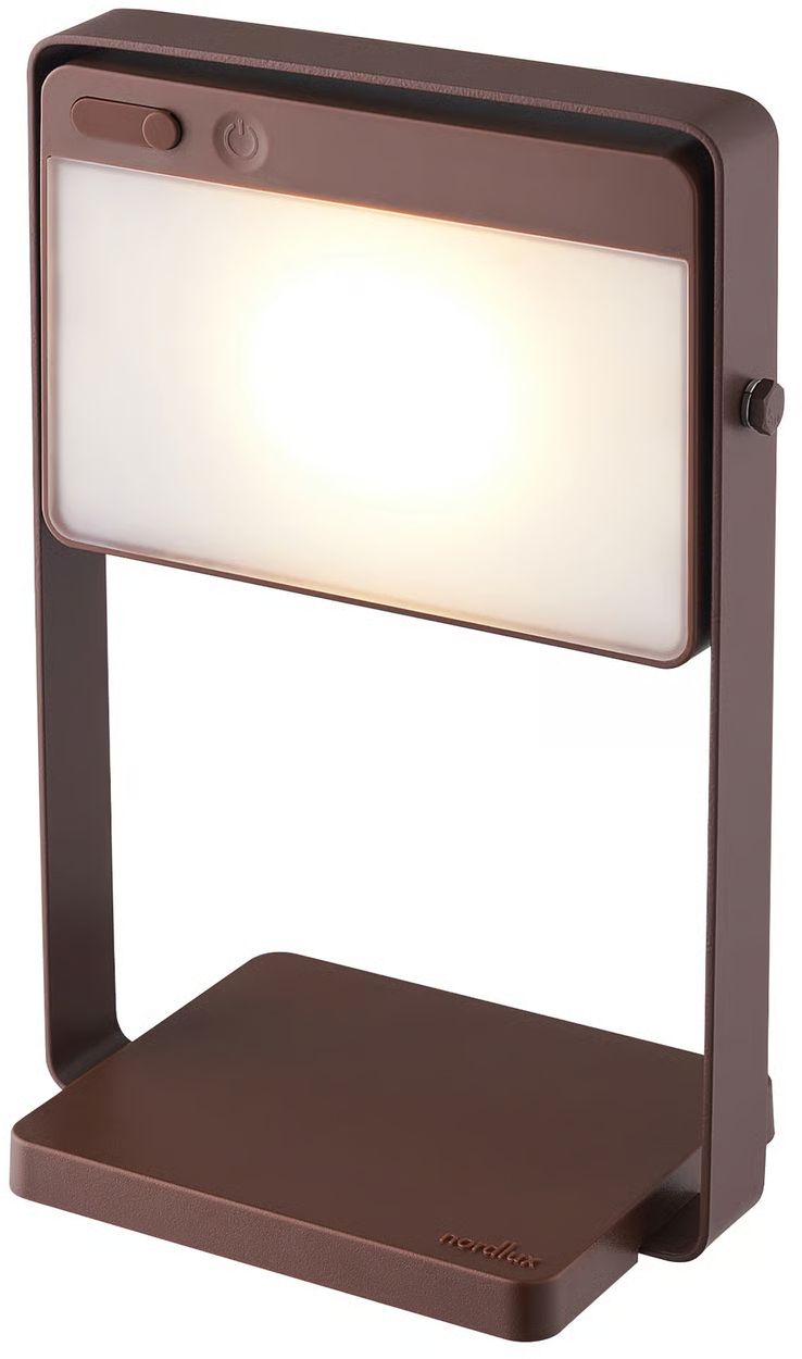 Nordlux Saulio Solar lampa solarna stołowa 1x3,5 W brązowa 2418035018