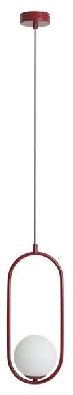 Aldex Riva lampa wisząca 1x10 W czerwona 1086G15