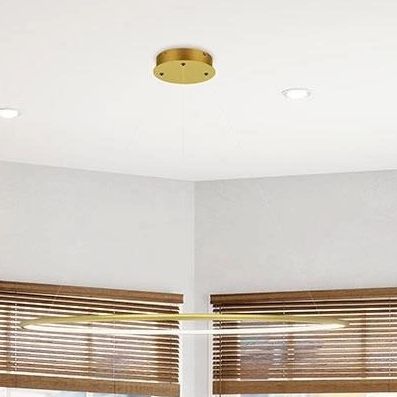 Altavola Design Ledowe Okręgi No.1 lampa wisząca ściemnialna 1x30 W złota LA073/P_80_in_4k_gold_dimm