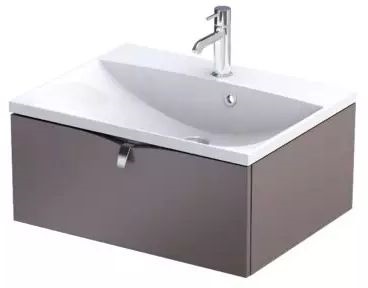 Oristo Siena szafka 59,6x45,5x25 cm podumywalkowa wisząca mokka mat OR45-SD1S-60-21