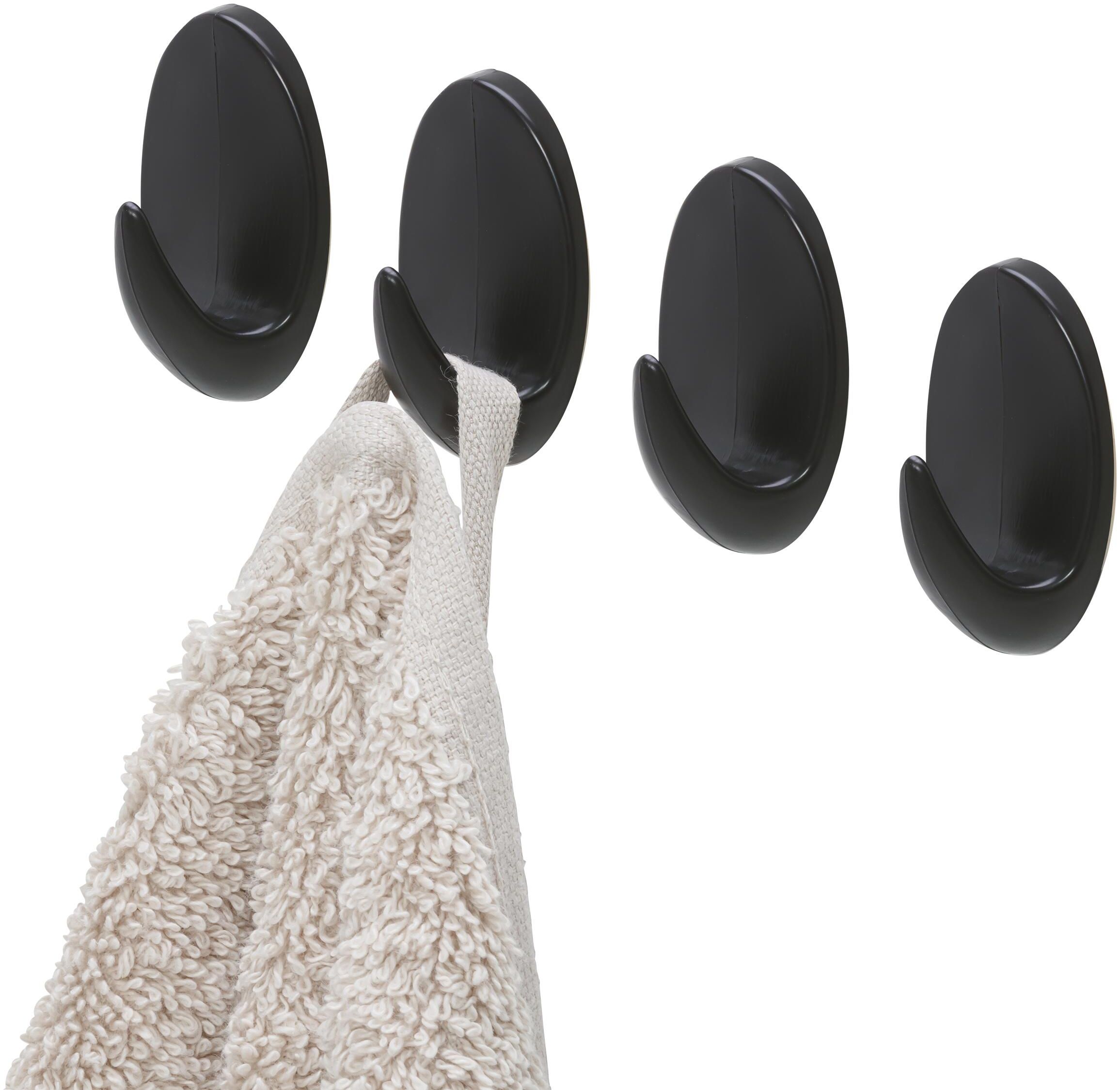 Tiger Baseline wieszak na ręcznik 4 szt haczyk średni czarny 800722