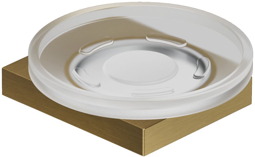 Kludi Vela C mydelniczka ścienna biały mat-złoty szczotkowany 31985N0