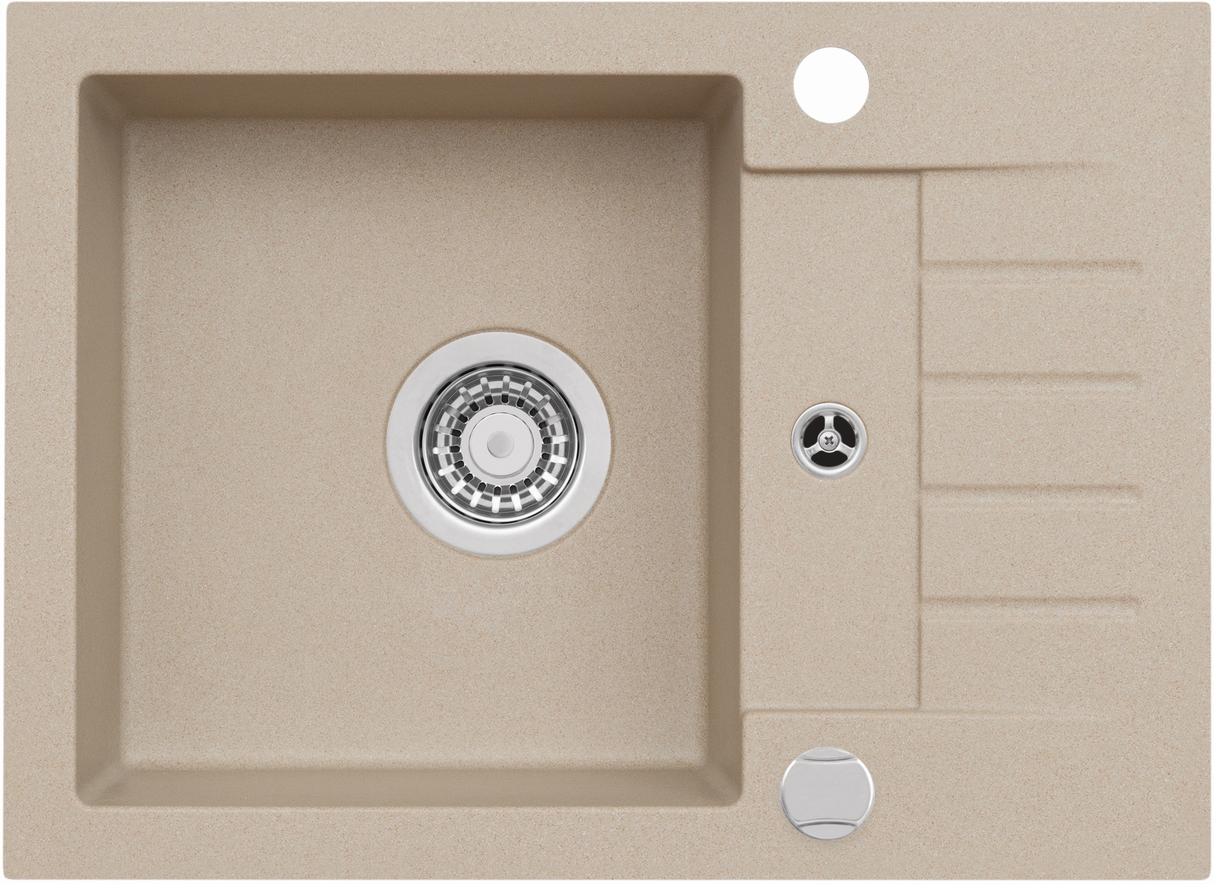 Alveus Amaro zlewozmywak granitowy 58x42 cm beżowy 9913355