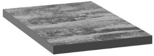 Defra Uni blat naszafkowy 46x30,4 cm czarny beton 125-F-03005