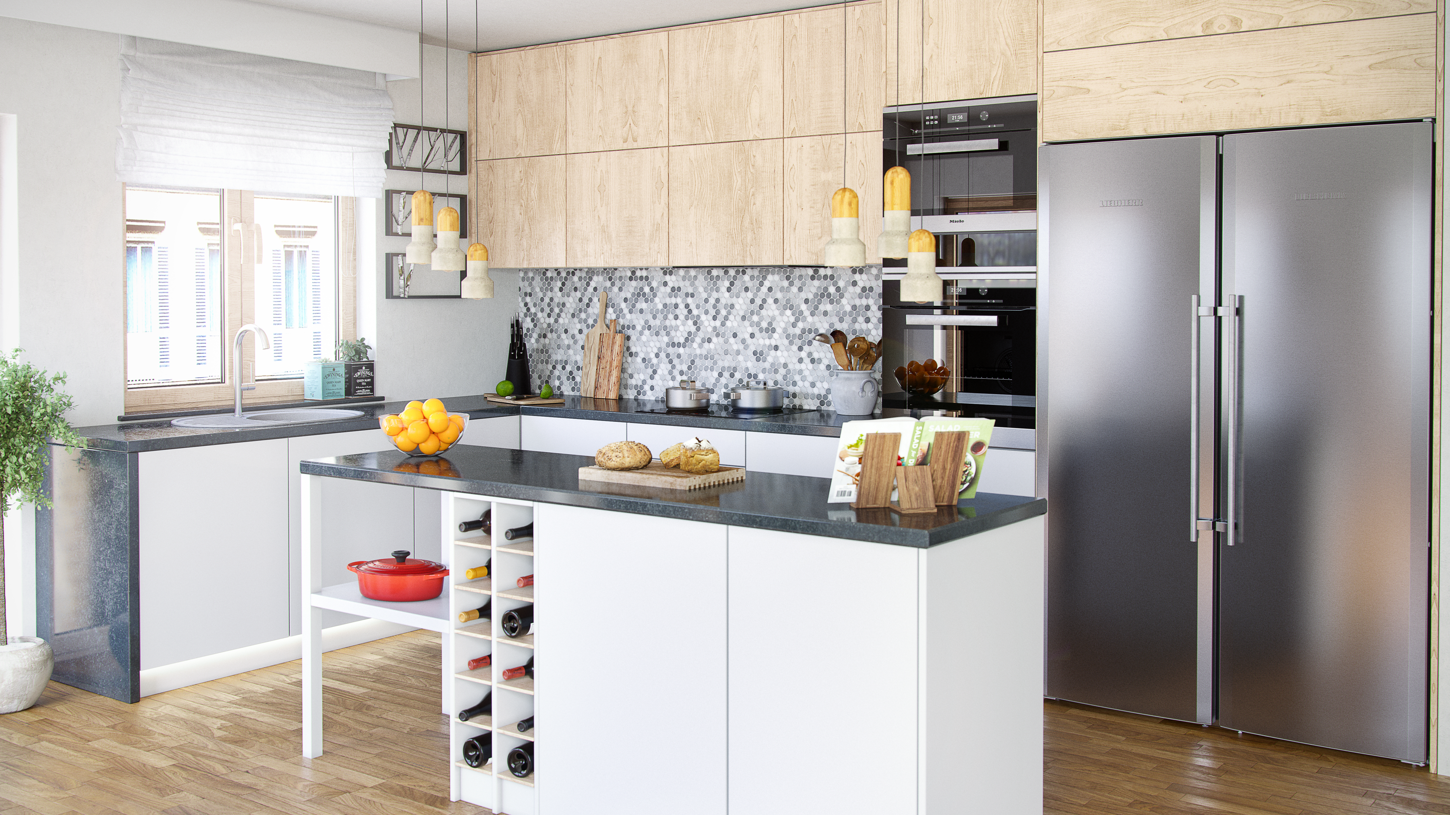 Globalo Design Silentio okap kuchenny 59,6 cm podszafkowy czarny SILENTIO_60_2_BLACK