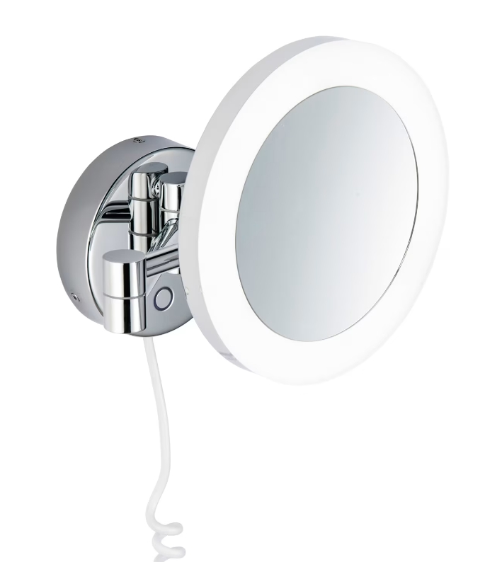 Kronenbach Universal lusterko kosmetyczne 20x20 cm okrągłe z oświetleniem chrom 29.475.255.3004