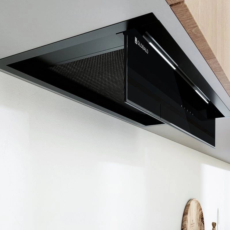 Globalo Design Feneris okap kuchenny 60 cm podszafkowy czarny FENERIS_60_1_BLACK