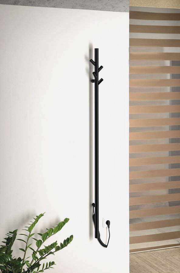 Sapho Pasador grzejnik elektryczny 15x150 cm czarny mat ER175BV