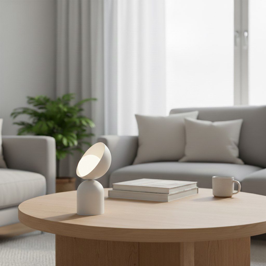 Emibig Boto lampa stołowa 1x8 W beżowa 1512/LN1