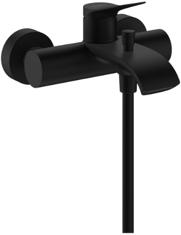 Hansgrohe Vivenis bateria wannowo-prysznicowa ścienna czarna 75423670