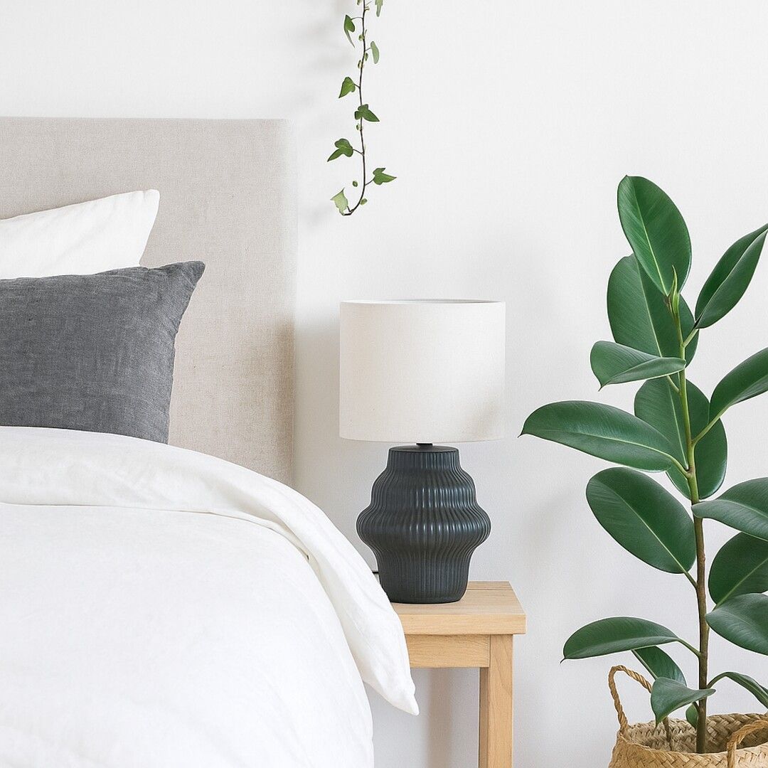 Rabalux Glimo lampa stołowa 1x40 W biała/czarna 74058